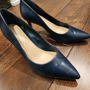 Alfani Navy Heels Pointed Toe Sz 8 Classic style